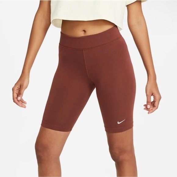 Nike Pants - Nike Sportswear Essential Women's Mid-Rise Biker Spandex Shorts Size M